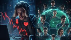 Crypto trading's high volatility and 24/7 nature are impacting mental health globally, causing stress, anxiety, sleep issues, and social consequences for traders.