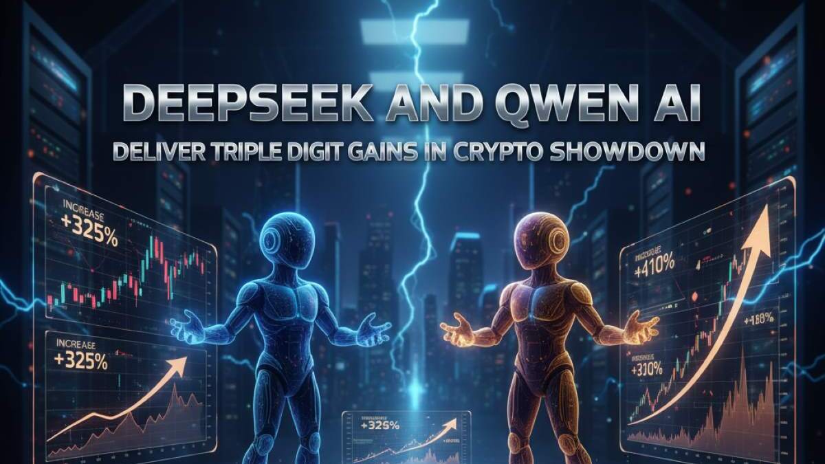 Chinaās DeepSeek and Alibabaās Qwen AI achieved triple-digit gains, outperforming rivals in a high-profile crypto trading contest.