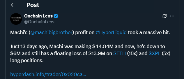 Tweet by OnchainLens