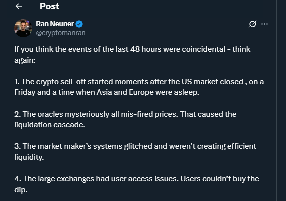 Tweet by cryptomanran