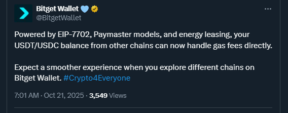 Tweet by BitgetWallet