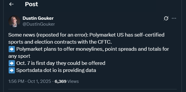 Tweet by DustinGouker