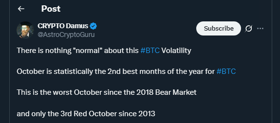 Tweet by AstroCryptoGuru