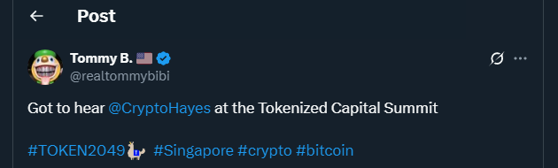 Tweet by realtommybibi