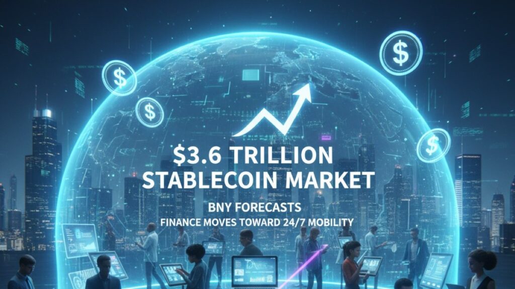 BNY Mellon projected that the global stablecoin market could expand to $3.6 trillion
