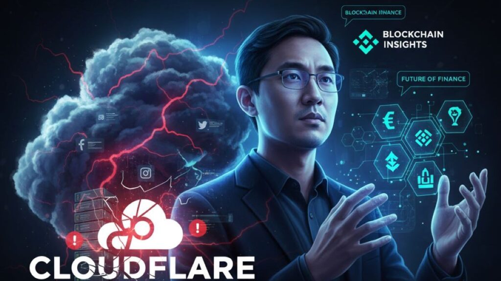 Binance founder offers blockchain insights as Cloudflare outage disrupts major platforms, highlighting transparency and network resilience challenges.