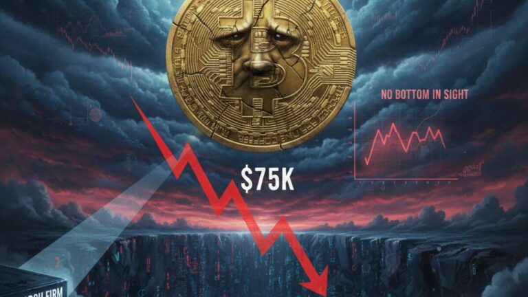 Bitcoin traders are increasingly hedging against deeper losses as downside puts dominate activity. Analysts warn no bottom is in sight, with BTC potentially sliding toward $75K.