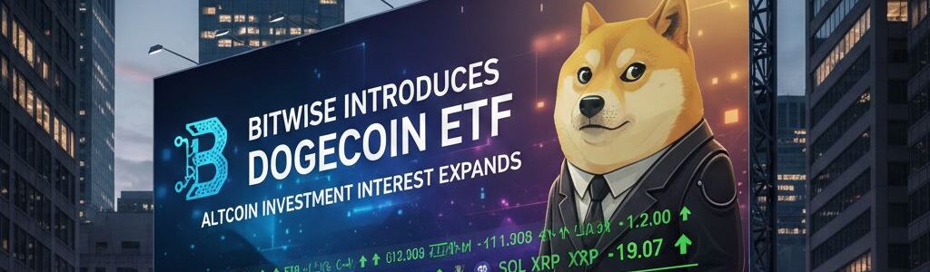 Bitwise launched a Dogecoin ETF on NYSE, reflecting growing investor demand for altcoin exposure.