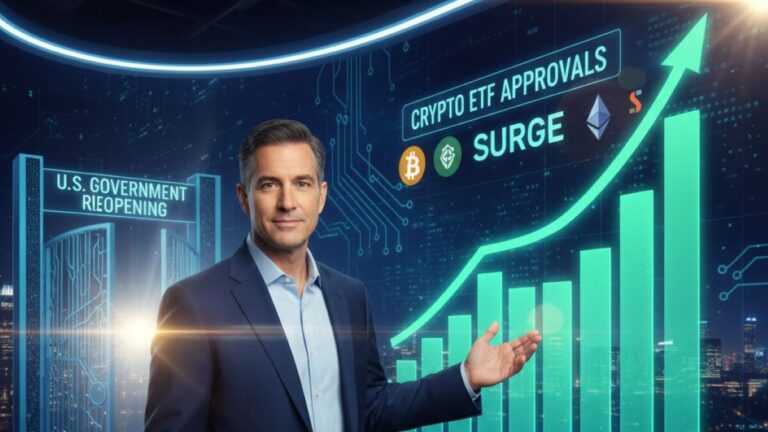 Bitwise’s Matt Hougan warns U.S. government reopening could unlock demand for crypto ETFs, fueling product launches and institutional inflows.