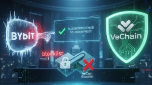 VeChain stated that Bybit’s recent allegation of a “hidden freeze” function in its network is false
