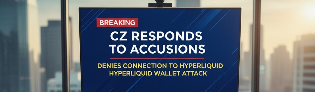 CZ denies any link to a wallet exploit on the Hyperliquid decentralized exchange.