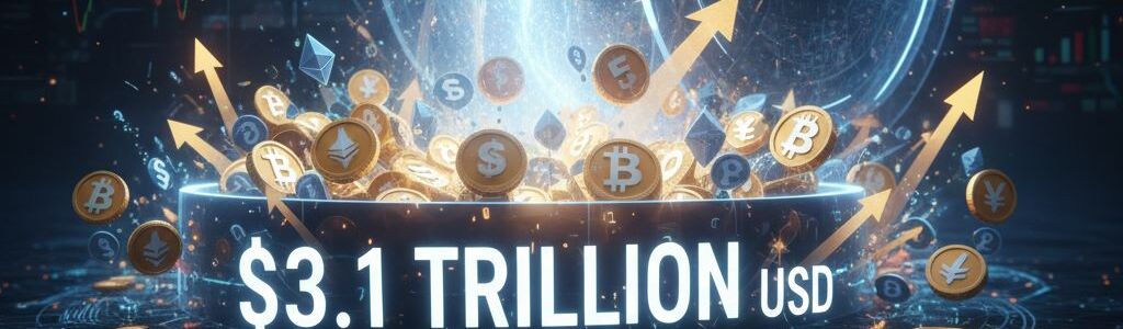 Crypto market cap reaches $3.1T amid a $6.56T Fed liquidity balance.