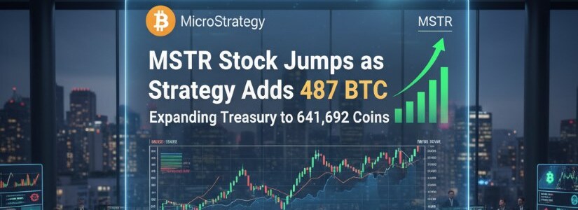 MicroStrategy buys 487 BTC, raising total holdings to 641,692 coins and spending $50 million.