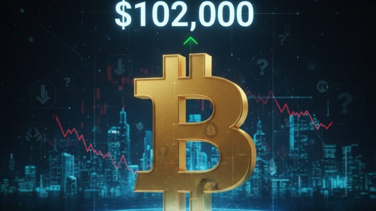 Bitcoin holds above $102K as cryptocurrency markets show flat activity and investors maintain a defensive stance.