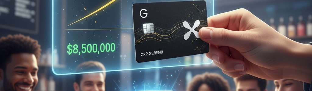 Gemini’s XRP credit card achieved $8.5M in Q3 engagement.