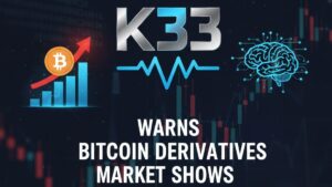 Crypto research firm K33 cautioned that the Bitcoin derivatives market is forming a “dangerous” setup as leverage surges