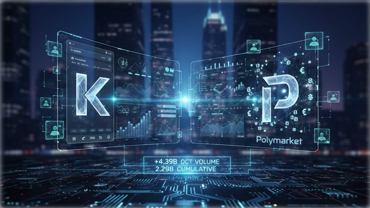 Kalshi reached a record monthly volume of $4.39 billion in October, surpassing Polymarket.