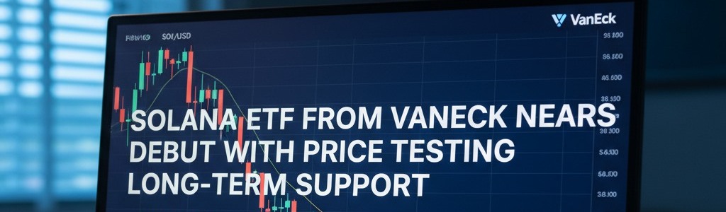 VanEck’s Solana ETF nears launch as SOL tests five-year support.