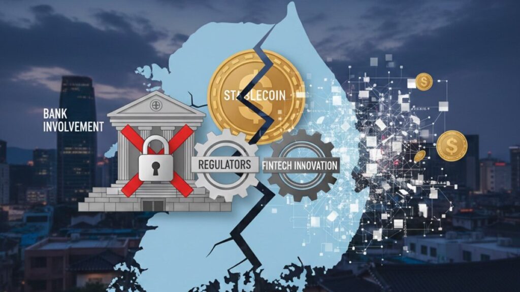 South Korea’s push to finalize a national stablecoin framework has stalled this week after regulators clashed over whether domestic banks should be allowed to issue won-based tokens