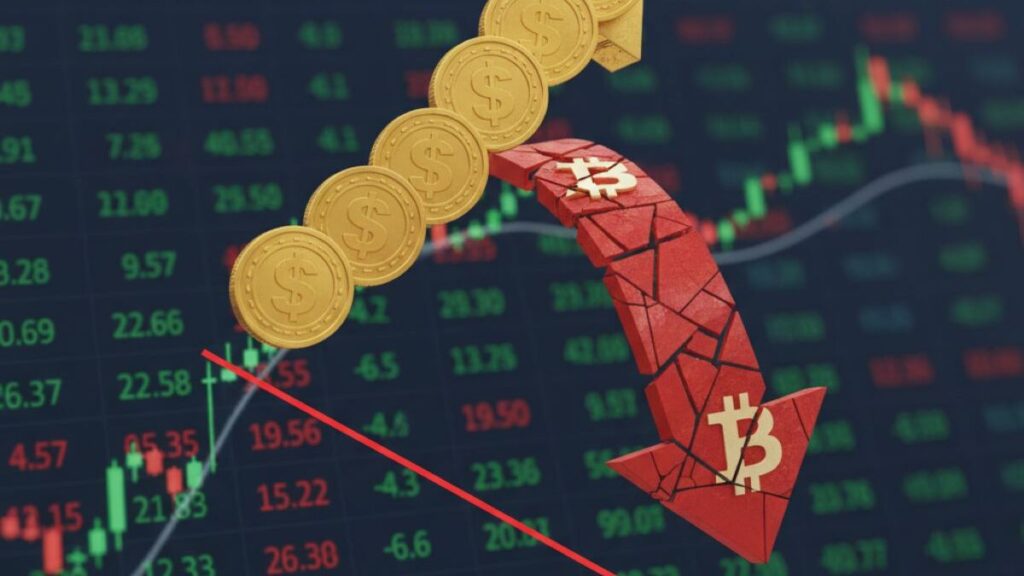 Stablecoin dominance rises as Bitcoin falls below $96K, indicating a risk-off shift as traders move into dollar-pegged assets amid crypto market turmoil.