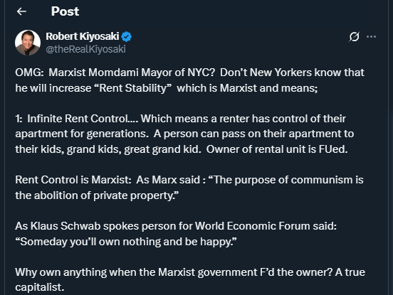 Tweet by theRealKiyosaki