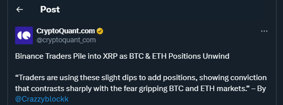 Tweet by cryptoquant_com