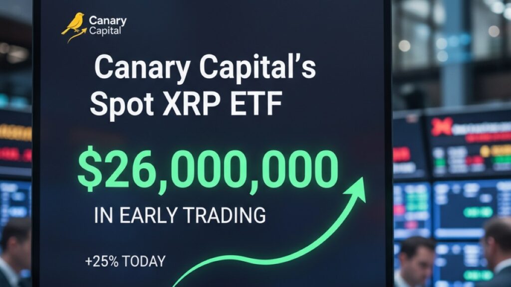 Canary Capital’s new spot XRP ETF posts $26M