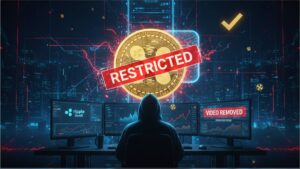 Creator Oscar Ramos reports censorship of an XRP video on YouTube about Ripple Swell. The platform removes the strike after public complaint.