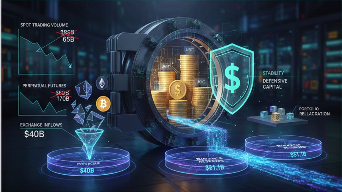 CryptoQuant: Binance Dominates Volumes as Traders Seek Safety in Stablecoins