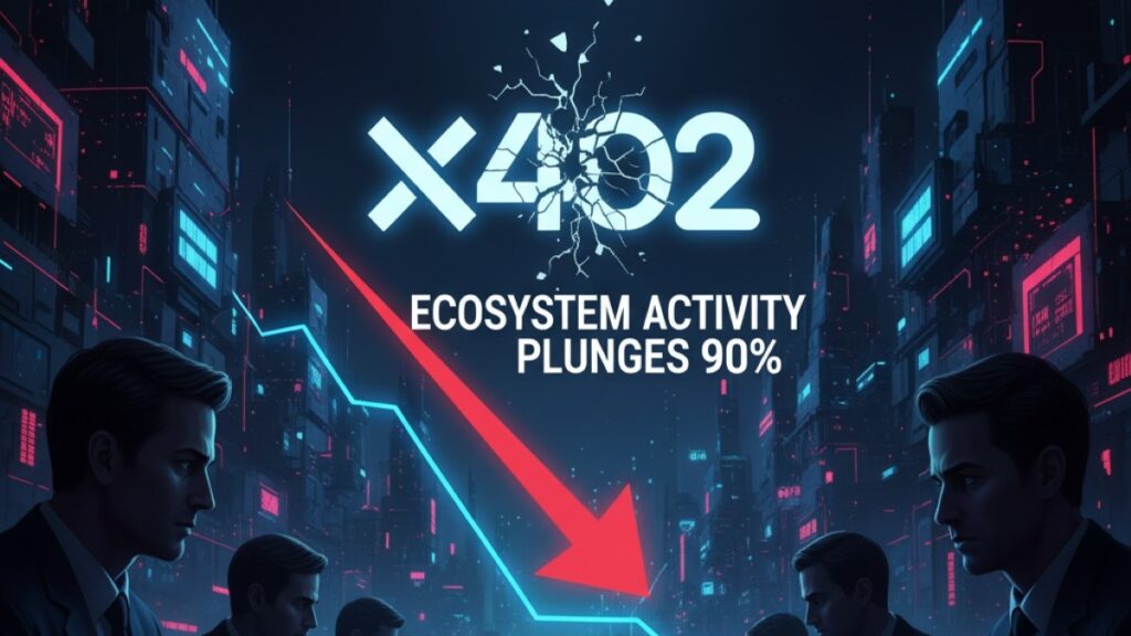x402 ecosystem activity drops 90%