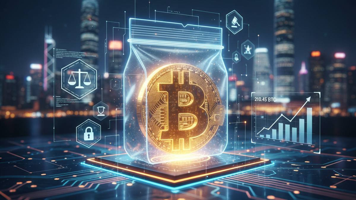 210 Bitcoins in seized assets