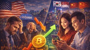 Coinbase premium turns negative as US demand cools, while Asian sessions buy dips and past cycles suggest a familiar flow rotation.