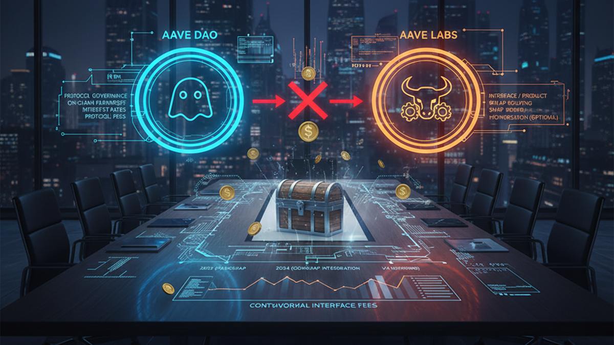 Aave Labs DAO interface fees-
