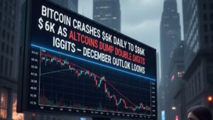 Bitcoin drops to $86K as altcoins fall double digits, prompting concerns over December volatility and potential market corrections.