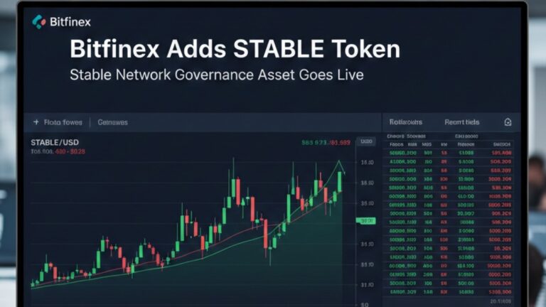 Bitfinex announced that it has listed the STABLE token, the governance asset of the newly launched Stable Network