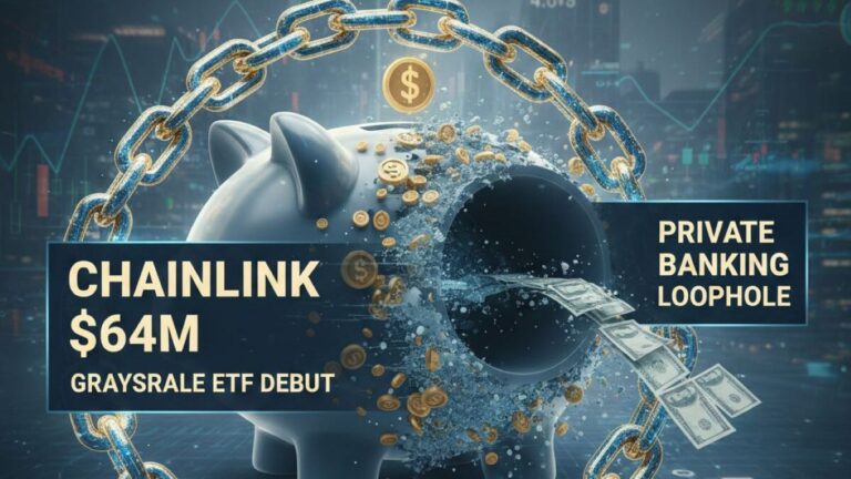 Chainlink (LINK) saw a $64 million ETF debut with Grayscale this week, raising questions about private banking loopholes