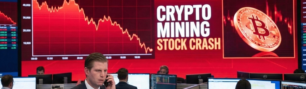 American Bitcoin Corp., co-founded by Eric Trump, fell 51% in under 30 minutes amid a crypto market downturn.