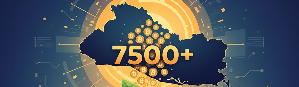 El Salvador’s Bitcoin treasury exceeds 7,500 BTC, worth $670 million