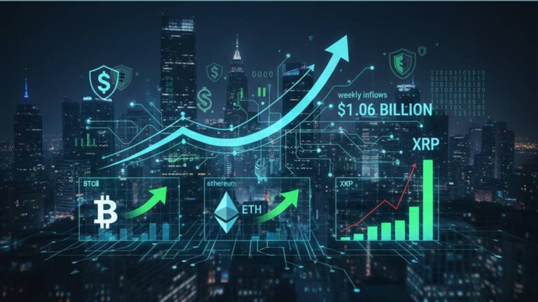 Weekly entries of active digital funds-