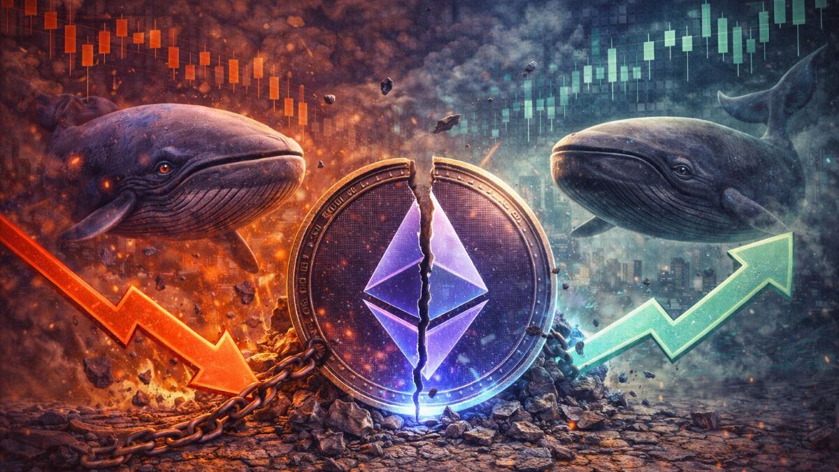 ETH losses deepen as 40% of supply turns underwater, while whales split between exchange deposits and dip buying amid bearish on-chain signals.