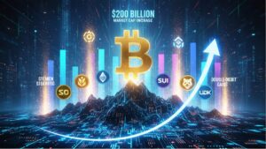 Double-digit gains in altcoins-