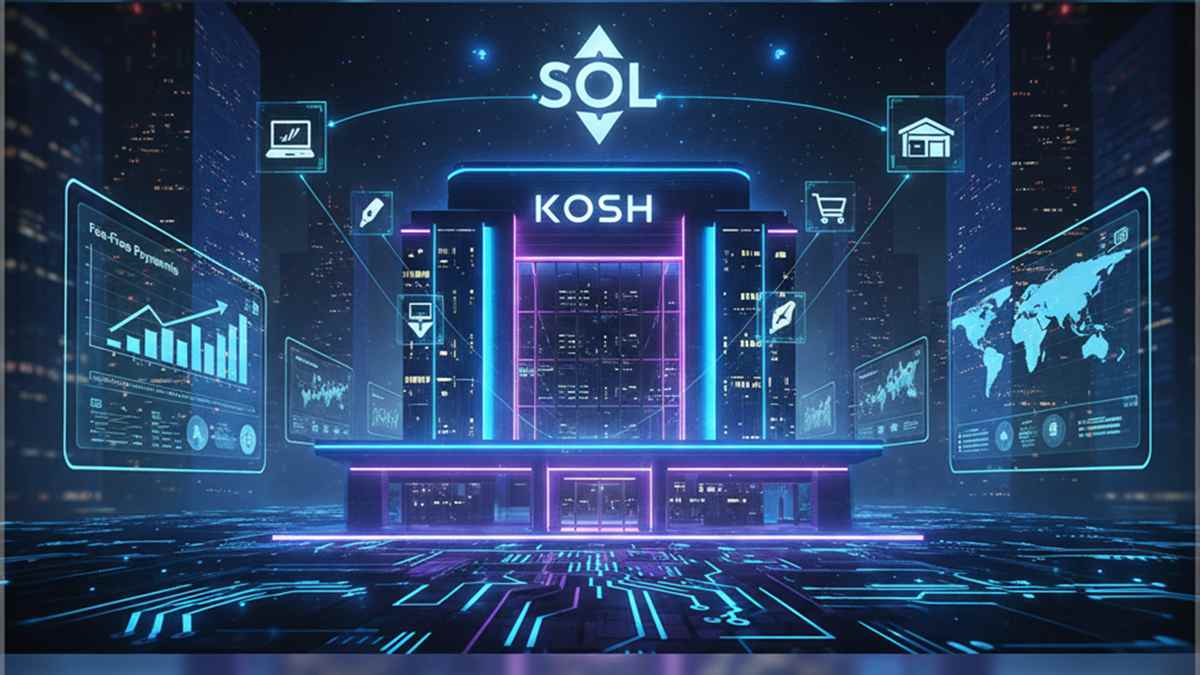 Kosh digital bank Solana freelancers-