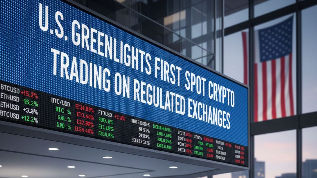 U.S. Greenlights First Spot Crypto Trading on Regulated Exchanges