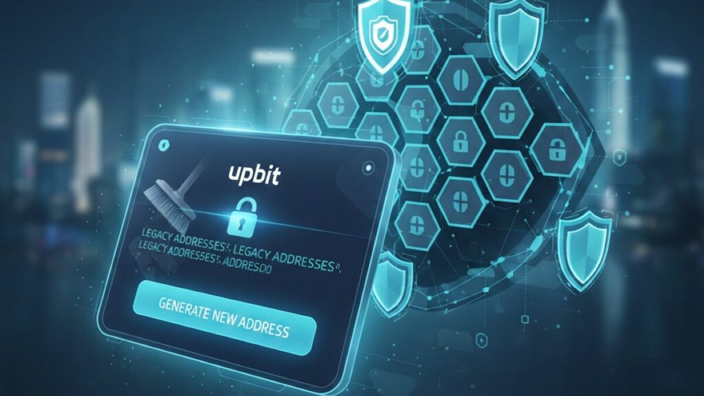 Upbit wipes all legacy deposit addresses after a hacking incident — users must generate new ones before deposits resume under phased reactivation.