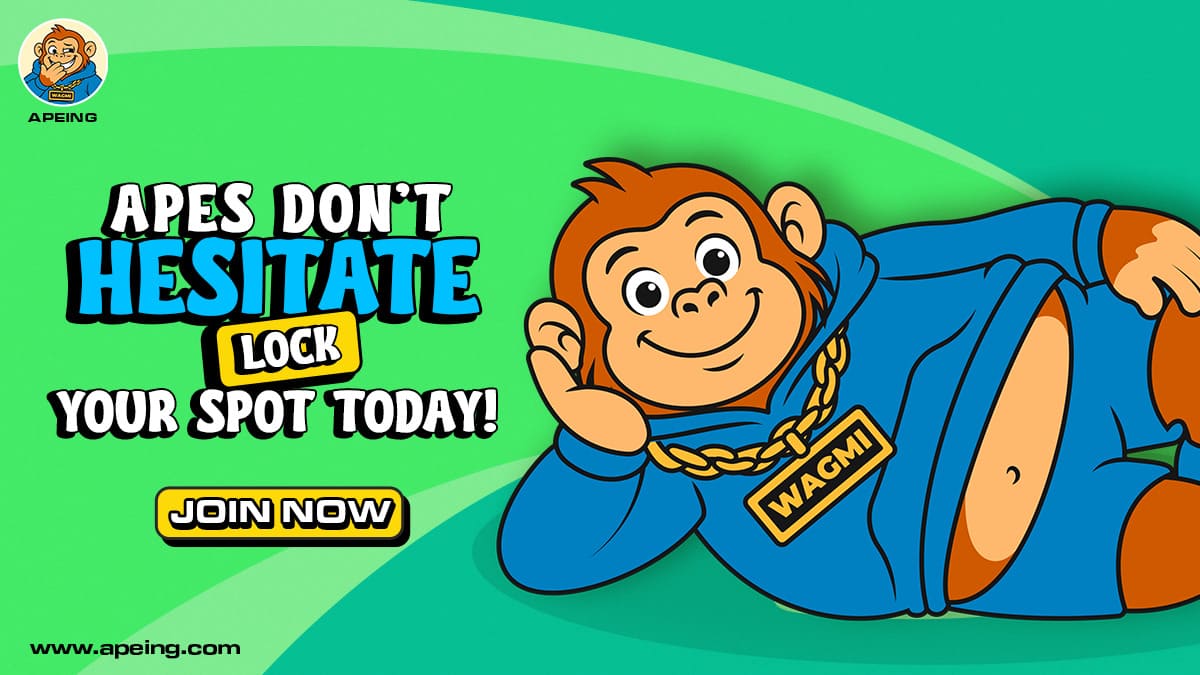 Apeing token sale draws attention as DOGE and SHIB remain choppy