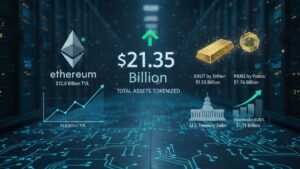 Tokenized assets exceed 21 billion-