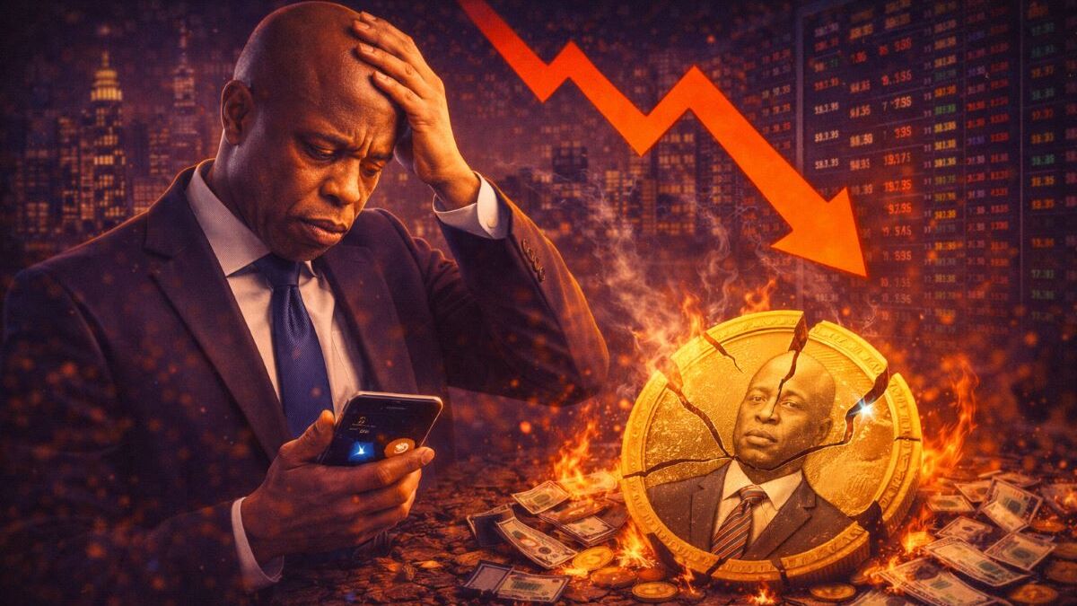 Eric Adams launched the $NYC memecoin and removed liquidity at the price peak, with Bubblemaps flagging suspicious LP activity.