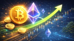 Bitcoin taps $98K as dominance rises; ETH holds above $3.3K with $3.5K chatter, while altcoin breadth stays mixed.