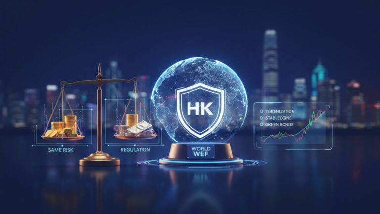 Hong Kong defends cryptocurrency regulation in Davos