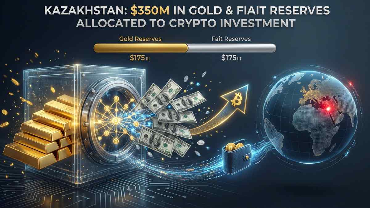 Kazakhstan Allocates $350 Million From Gold Reserves for Cryptocurrency Investment